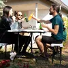 Relaxdays Bierzeltgarnitur klappbar, 3er Gartenmöbel Set, Produktbild-Vorschau 6