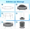 COSTWAY 165 cm Gartentrampolin mit Sicherheitsnetz, Produktbild-Vorschau 8