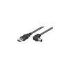 USB-A-auf-USB-B-Kabel 90°, 2 m, schwarz 2,5 W, 0,5 A, 480 Produktbild-Vorschau 1