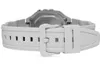 Close-up of the back of a white digital watch strap and buckle. Anteprima dell’immagine prodotto