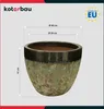 A ceramic planter pot with dimensions indicated by lines and text. Anteprima dell’immagine prodotto