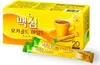 A box of Maxim coffee mix with some individual packets in front. Produktbild-Vorschau