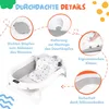 moovkee Babybadewanne Faltbar 80 cm Grau mit Thermometer Produktbild-Vorschau 6