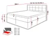 Boxspringová jednolůžková postel 120x200 TOMASA 1 - bílá  + Náhled obrázku produktu 4