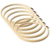 TE-DecoArt 6 Stück Stickrahmen Holz rund 17 cm Rahmen Set Produktbild-Vorschau 4