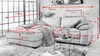 KAWOLA Sofa LOLA Ecksofa Stoff curry mit motorischer Produktbild-Vorschau 5