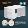 CASARIA® Tavolino Divano da Caffè con Ripiano 2 Scomparti Anteprima dell’immagine prodotto 5