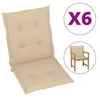vidaXL Cuscini per sedie da giardino per schienale basso 6 Anteprima dell’immagine prodotto 16