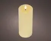 LED Kerze 7,5x20cm mit Timer - Wachs Flacker-Effekt Creme / Produktbild-Vorschau 3