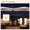 Parasol COSTWAY 250 cm z podstawą, oświetleniem LED i Podgląd zdjęcia produktu 7