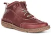 A single red leather boot is shown against a white background. Anteprima dell’immagine prodotto