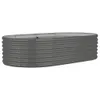 Plantenbak 152x80x36 cm gegalvaniseerd staal grijs Productafbeelding-voorbeeld 1