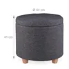 Tabouret avec rangement RD34409, anthracite Voir les images du produit 4