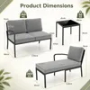 KOMFOTTEU Gartenmöbel Set, 3-teiliges Terrassenmöbel mit Produktbild-Vorschau 7