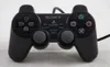 A black Sony PlayStation 2 DualShock controller is shown from a front-facing, slightly elevated angle against a white background. Produktbild-Vorschau