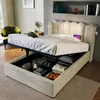 OKWISH Lit coffre 90 x 200 cm – Système de levée à gaz – Voir les images du produit 1