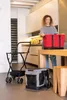 Carlett boodschappenwagen met 4 wielen, inklapbaar, tas met Productafbeelding-voorbeeld 10