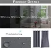 Product details showing different shading levels and a close-up of the fabric. Náhľad obrázku produktu