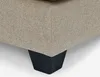 Divano 3 posti ad angolo con penisola in tessuto beige Anteprima dell’immagine prodotto 8