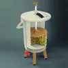 A cutaway view of a compost bin filled with organic material, standing on a plain background. Náhled obrázku produktu