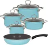 Riess Topfset 5 teilig kristallblau Emaille Produktbild-Vorschau 1