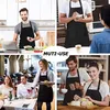 Balení 4 ks kuchařské zástěry, černá zástěra pro muže, Náhled obrázku produktu 7