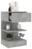 vidaXL Nočný stolík Concrete Grey 40x35x65 cm Drevo Náhľad obrázku produktu 6