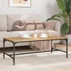 vidaXL Konferenční stolek Artisan dub 100 x 50 x 35 cm Náhled obrázku produktu 4