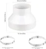 Adapter 150 mm auf 100 mm mit 2 Edelstahl Schlauchschelle Produktbild-Vorschau 2