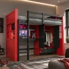 Letto a castello Merax, letto a soppalco 90x200 cm con Anteprima dell’immagine prodotto 4