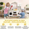 AIYAPLAY Kinderküche Spielküche mit Ofen Spüle Produktbild-Vorschau 8