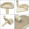 XL Kratzbaum-Liegeplatz 60 × 40 cm, Farbe:Beige Produktbild-Vorschau 6