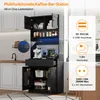 Armoire de cuisine Merax avec éclairage LED, meuble haut Voir les images du produit 9