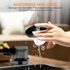 A person is cleaning a HEPA filter under running water in a sink. In the background, a part of a vacuum cleaner is visible. Voir les images du produit