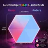 RGBIC Hexagon Wandlampe 10er Set, LED Gaming Wandlicht mit Produktbild-Vorschau 9