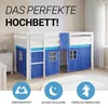 Homestyle4u Hochbett 90x200 Kinder ohne Lattenrost mit Produktbild-Vorschau 18