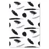MuchoWow® Mauspad Mousepad Federn - Schwarz und weiß - Produktbild-Vorschau 1