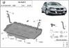 Protezione sottoscocca per motore, marca Vw, modello Golf Anteprima dell’immagine prodotto 3