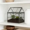 Relaxdays Rostlinné terárium, sklo a cín, dekorativní Náhled obrázku produktu 3