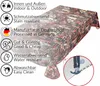 Tischdecke Wachstuch Weihnachten Rot Robust Wasserabweisend Produktbild-Vorschau 2
