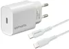A white 4smarts fast charger and two white USB-C cables are displayed against a white background. Náhľad obrázku produktu