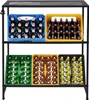 103*33*113cm Stojan na přepravky na nápoje s policí Stojan Náhled obrázku produktu 1