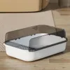 Livingandhome Katzentoilette offenes Katzenklo ohne Deckel Produktbild-Vorschau 3