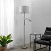 Lindby Stehleuchte Colima, grau, Stoff, Leselampe, 170cm Produktbild-Vorschau 3