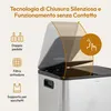 CASABEL Pattumiera, 2x15L, nero / Cromato, acciaio inox, Anteprima dell’immagine prodotto 6