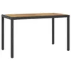 vidaXL Tavolo da giardino nero e marrone 123x60x74 cm in Anteprima dell’immagine prodotto 5