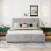 STILVORA Doppelbett 140x200 Polsterbett mit Lattenrost und Produktbild-Vorschau 2
