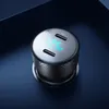 Joyroom Nabjeka do auta 2x Usb C 70W s LED displejem ern Náhled obrázku produktu 7