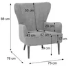 Lounge-Sessel MCW-K37, Cocktail-/Ohrensessel Polsterstuhl Produktbild-Vorschau 7