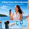 Handventilator mit Akku 5 Windstufen, 10 Stunden Laufzeit, Produktbild-Vorschau 5